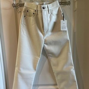 🌟 Embrace Eco-Friendly Fashion with Recycled Leather Pants! Never worn. 🌟